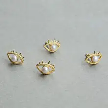 Подвески из чистого 925 пробы Серебряные Серьги жемчужина повезло амулет от сглаза миниатюрные серьги-гвоздики для Для женщин вечерние Свадебные благородный ювелирные изделия