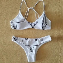 Новые! Стринги Комплект Бикини Пляжные Одежда заплыва Костюмы для женщин спортивный купальник Push Up печати бикини сексуальные стринги снизу плавать Костюмы
