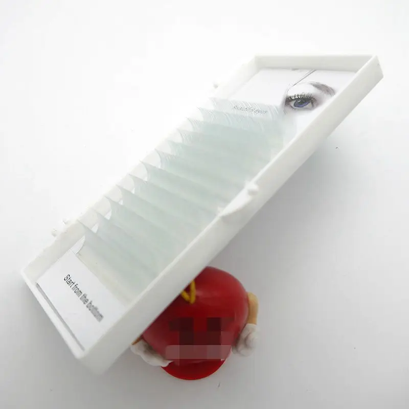 

HBZGTLAD New C/D curl 0.07/0.1 8/14mm false lashes white color eyelash individual colored lashes Faux volume eyelash extensions