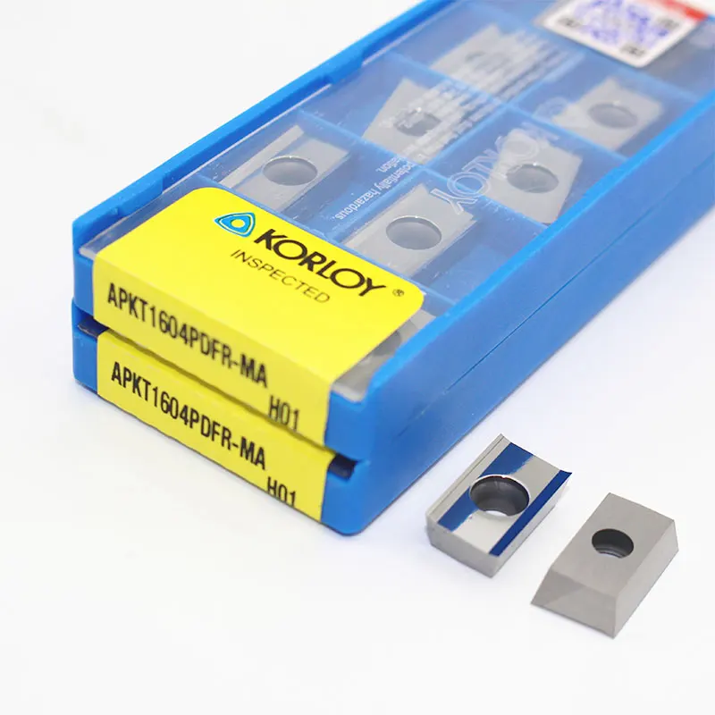 10pcs APKT1604 PDFR MA H01 Aluminum Carbide Inserts Milling for Face