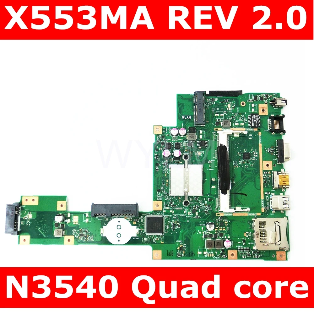 Материнская плата X553MA с процессором N3540 REV 2 0 для ASUS F503M X503M F553MA X503MA D503M ноутбука 100%
