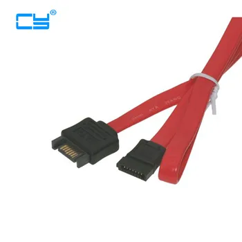 

5PCS/lot 50cm SATA 2 7pin Male to Female M/F SATA II hard disk data Extension Cable red