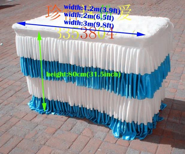 Wedding table skirting for wedding decorations champagne tower