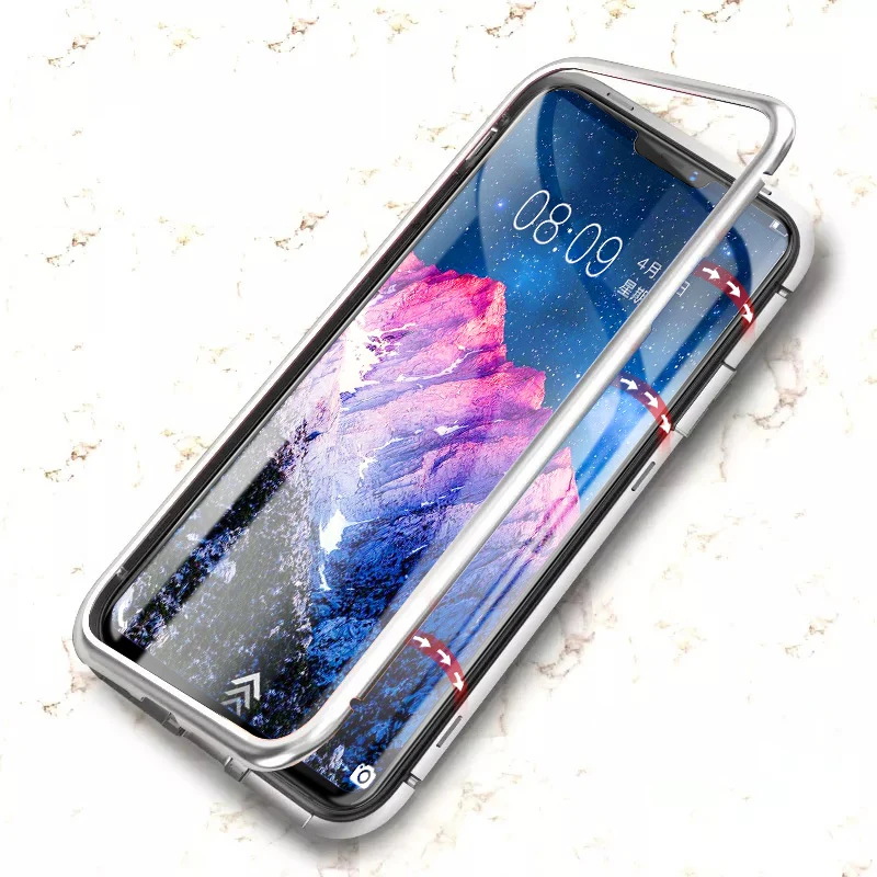 360 Adsorption Case Case for Vivo NEX Case Tempered Glass Metal Ultra