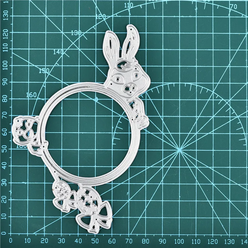 

Naifumodo Rabbits Dies Bunny Metal Cutting Dies Scrapbooking Dies for Card Making DIY Embossing Cuts Stencil Craft