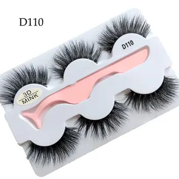 

New Arrival 3 Pairs Handmade 3D Soft Lashes 100% Mink Hair Eyelashes Clear Band Lashes for Lady