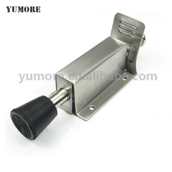 

DHL Free Shipping Floor Door Stopper Stainless steel Automatic Door Holder Silent Rubber 100PCS