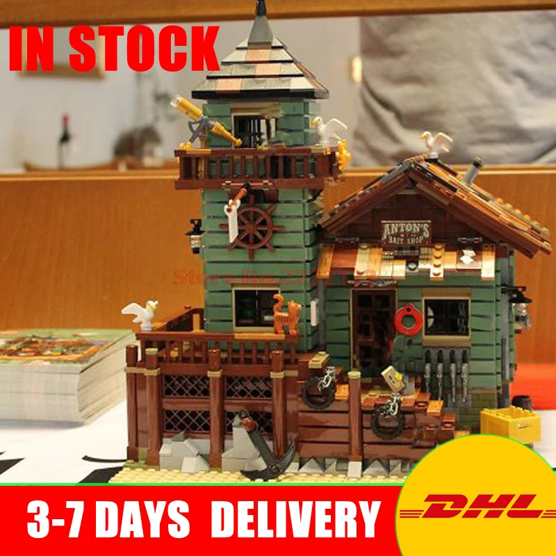 

DHL LEPIN 16050 2109Pcs Creative MOC Series The Old Finishing Store Set Children Educational Building Blocks Bricks Toys 21310