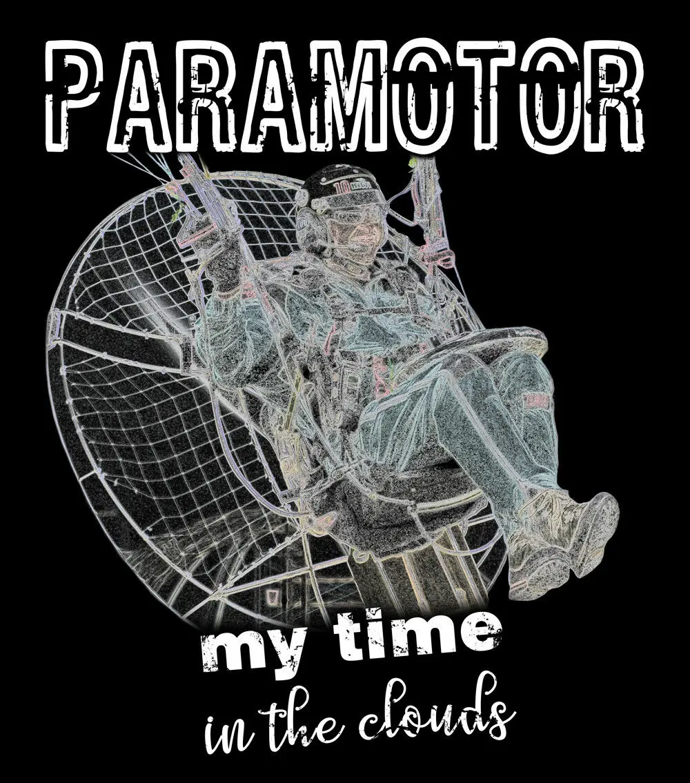 

Paramotor Shirt Paramotor Gift PPG Powered Paraglider Shirt Black Unisex