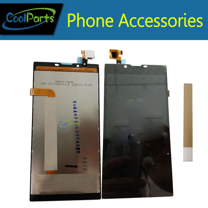 

1PC/Lot High Quality For Archos 55 Platinum LCD Display And Touch Screen Digitizer Assembly Black White Color With Tape