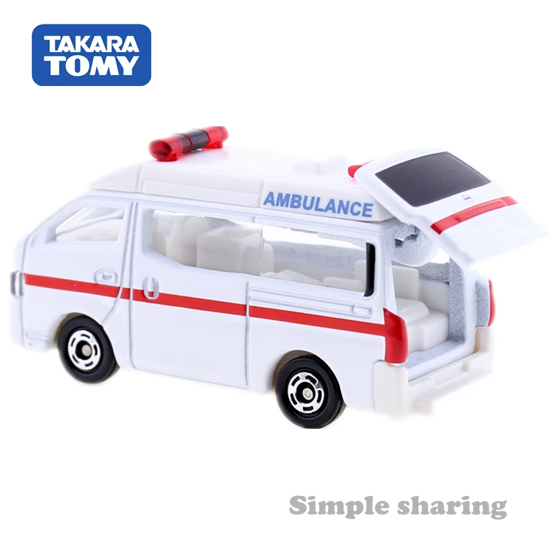 Tomica нет. 18 Nissan NV350 скорая помощь 1:56 Takara Tomy литый металлический автомобиль в
