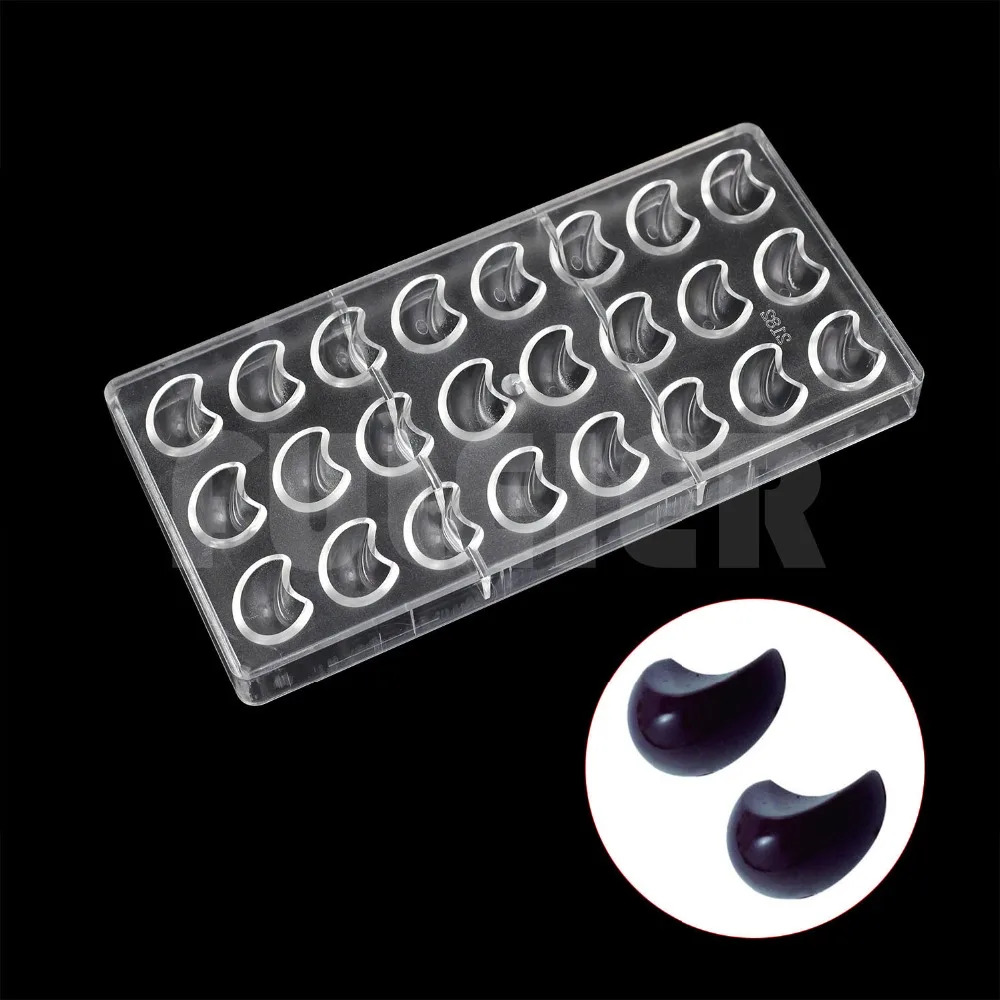 

DIY moon shaped polycarbonate chocolate molds, Baking and pastry tools plastic confectionery pastry moulds baking dish