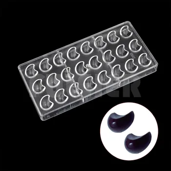 

DIY moon shaped polycarbonate chocolate molds, Baking and pastry tools plastic confectionery pastry moulds baking dish
