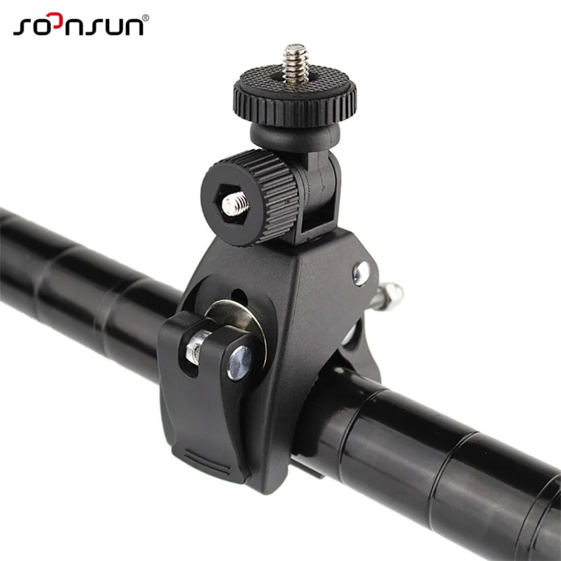 SOONSUN держатель штатива на руль мотоцикла для GoPro Hero 9 8 7 6 5 4 3 2018 Yi DJI OSMO