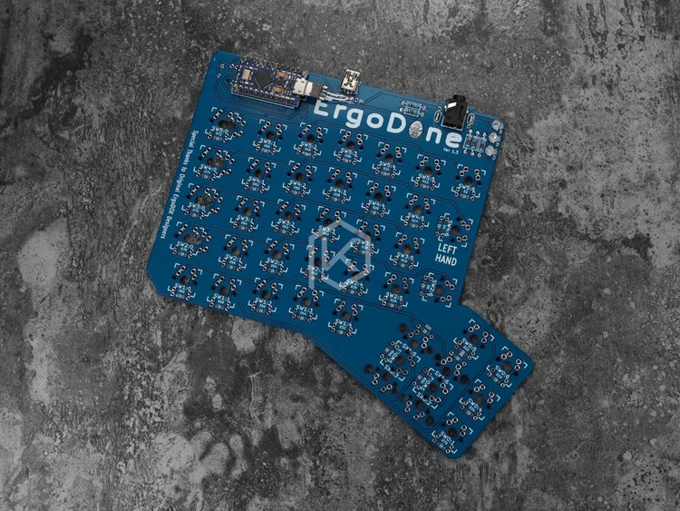  ergodone ergo Custom Mechanical Keyboard TKG-TOOLS PCB programmed Ergonomic Keyboard Kit similar wi