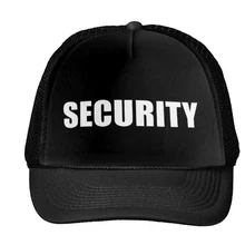 Бейсболка с принтом букв безопасности, Кепка водителя грузовика для женщин и мужчин, унисекс, с сеткой, регулируемый размер, черный, белый цвет, Прямая поставка, M-99