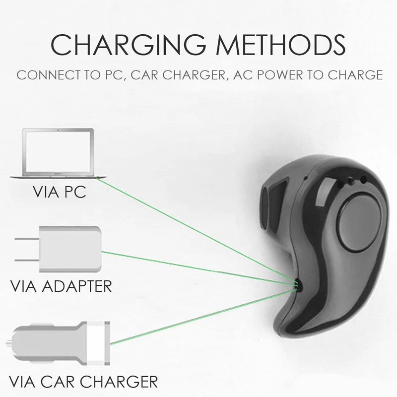 Auricolare Bluetooth Super Piccolo Sport Mini Auricolare Bluetooth Tre Fori Wireless Micro 4.1 Auricolare Bluetooth Stereo Envy Ble