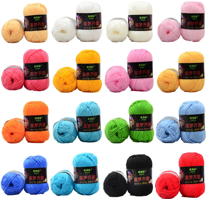 

Wool Quality Soft Craft Cashmere fiber hand Knitting Crochet Cotton Yarn lot 50g