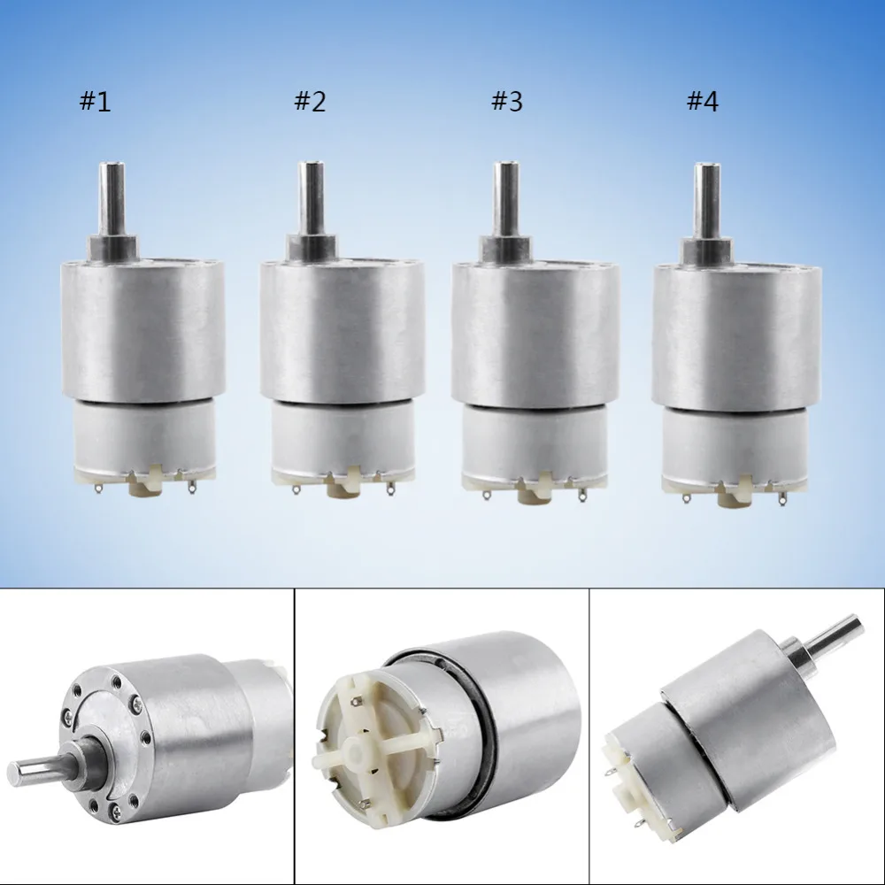 

1 Pcs 37mm DC 12V High Torque Gear Box Electric Motor 3.5/15/30/70RPM Reduction Motor High Quality