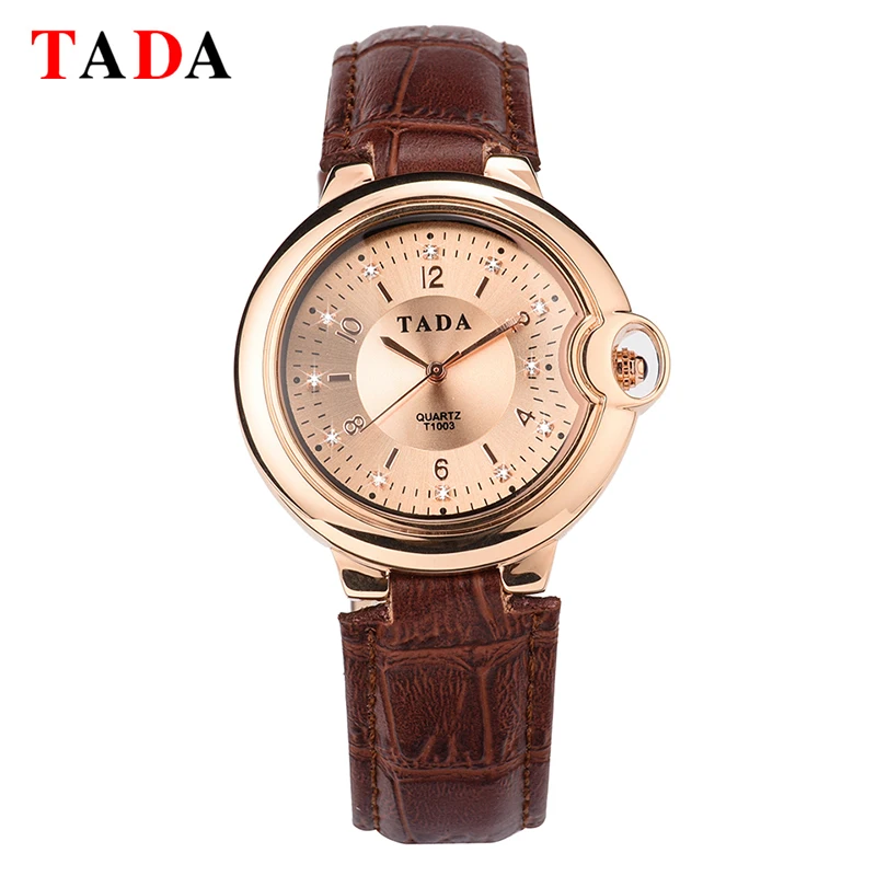 

New Vintage Leather Women Watches Rose Gold Luxury Top Brand Casual Quartz Watch Women Clock Relogio Feminino
