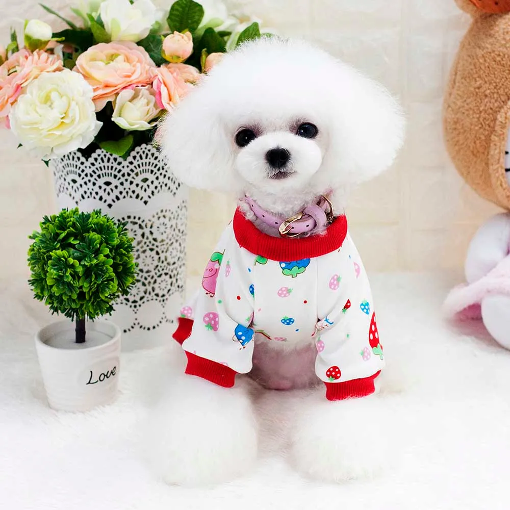 Cute Dog Clothes Pet Costume Cotton Cartoon Coat Cat Pet Clothing for