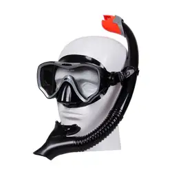2 цвета профессиональная маска для подводного плавания и закаленные стеклянные трубки противотуманные очки стекло es Дайвинг легкая