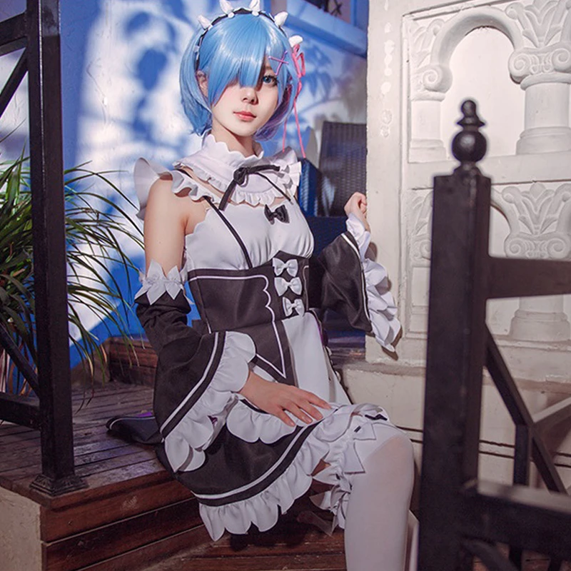 New Rezero Kara Hajimeru Isekai Seikatsu Rem/ram Black & White Maid