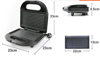 Electric Egg Sandwich Maker Mini Grilling Panini Baking Plates Toaster Multifunction Non-Stick waffle Breakfast Machine EU 3