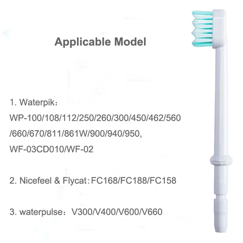 Oral Irrigator 3 Pcs/ Bag Replacement Toothbrush Jet Nozzle Teeth Cleaning Jet Tip Compatible With Waterpik