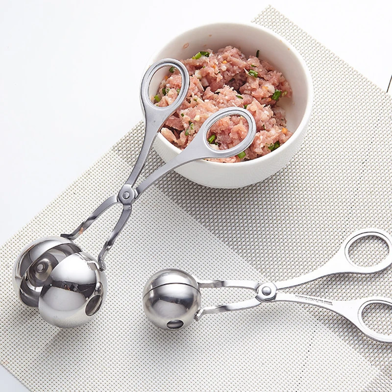 

1Pcs Meatballs 304 Stainless Steel Hotel Family Kitchen Meatballs Fried Fish And Shrimp Do Croquette Artifact kitchen supplies