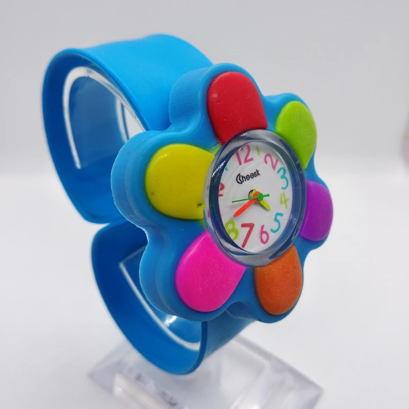 2019 New listing Children's watch Fashion Unique Big Flower Style Watch Children Silicone Kids Watches Girls Baby Clock hot Sale