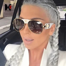 SHAUNA, роскошные женские солнцезащитные очки пилота из искусственной кожи, модные мужские солнцезащитные очки с зеркальными линзами UV400