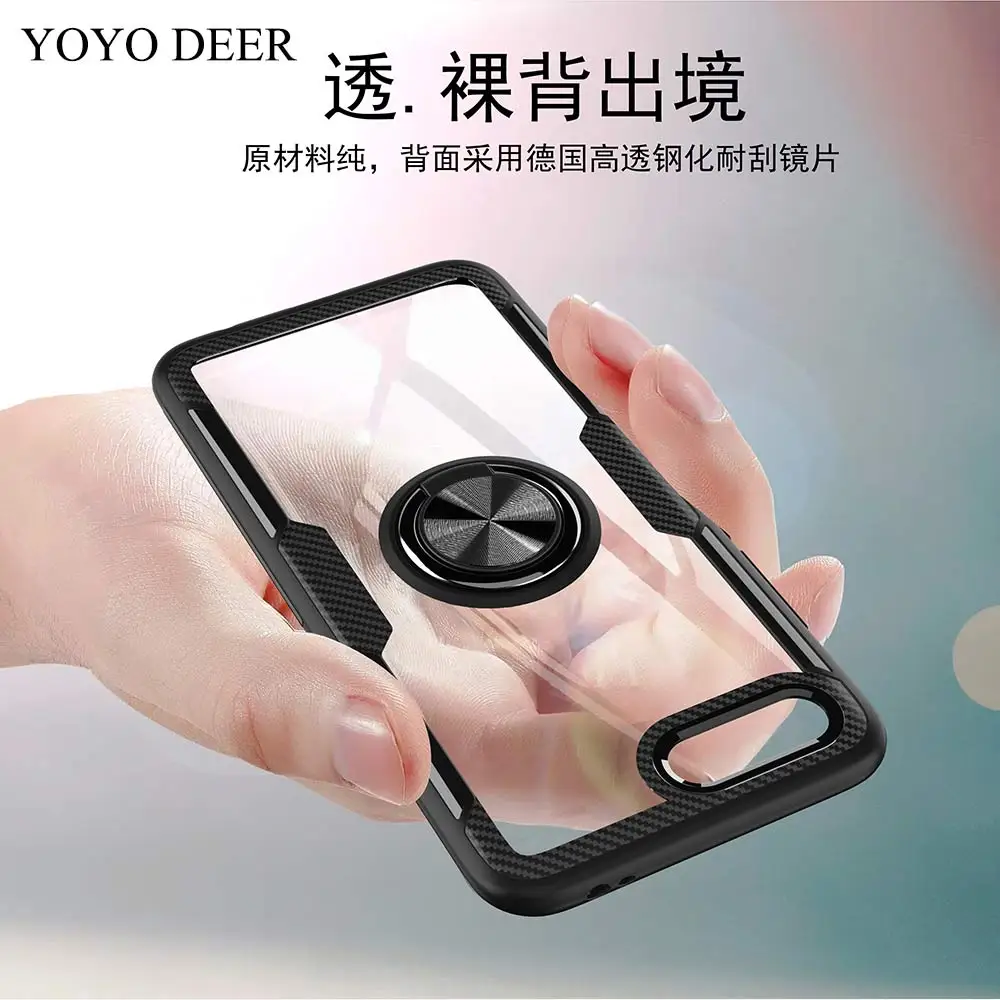 YOYODEER Прозрачный чехол для телефона huawei Honor 10 автомобильный держатель Магнитный