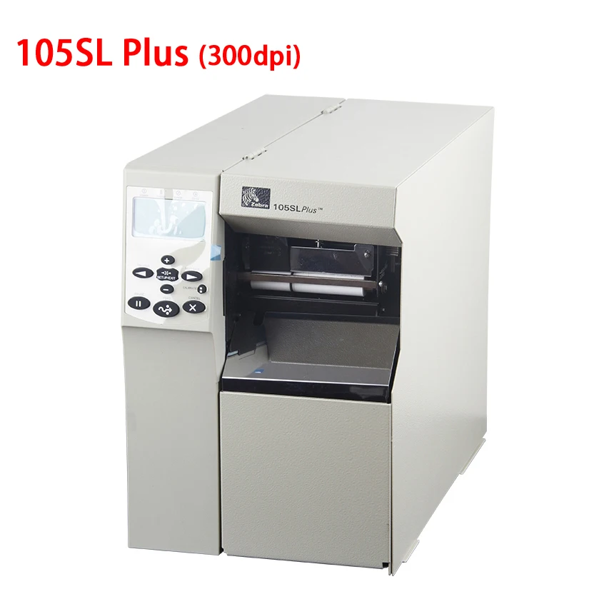 

Zebra 105sl plus industrial adhesive sticker printer 300DPI Base Model Keep working 24 hours