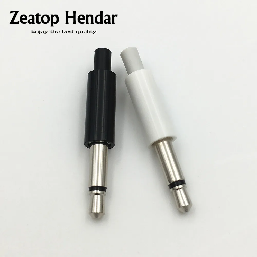 

4Pcs Mini 3.5mm Mono Headset Jack 2 Pole 3.5 Audio Plug Socket Adaptor Connector for Earphone White Black