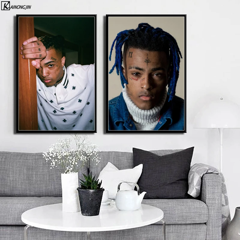 

Posters and Prints XXXTentacion Poster Wall Art Rap Hip Hop Music Star Singer Canvas Painting Room Decorative Home Decor