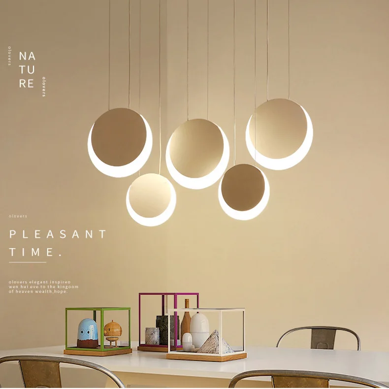

Nordic Creative Personality Adjustable Pendant lamp Acrylic Chandelier Simple Modern Acrylic Pendant Light Bedroom Living Room