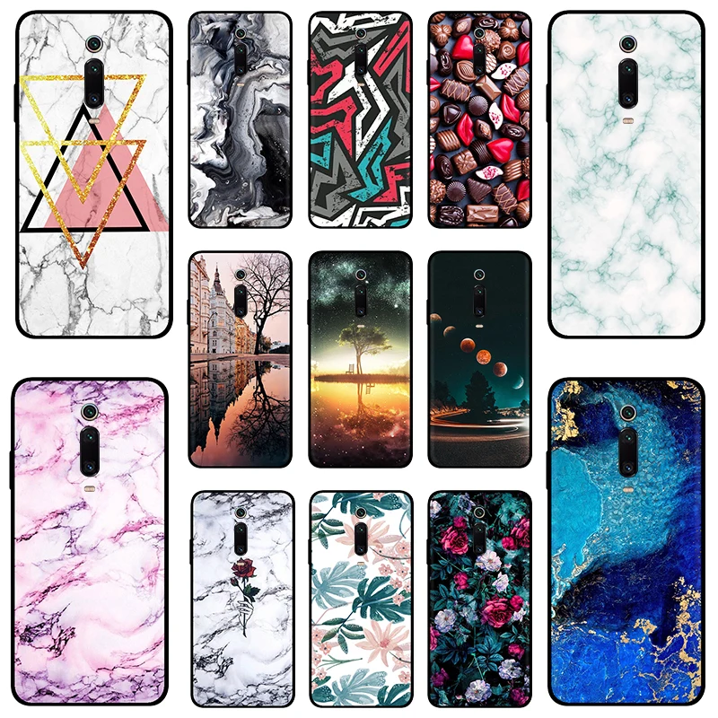 

For Xiaomi Mi 9T Cover For Xiaomi Mi 9T PRO Redmi K20 PRO Case Silicone Black For Xiaomi Mi9T K 20 Back Case Soft TPU Marble