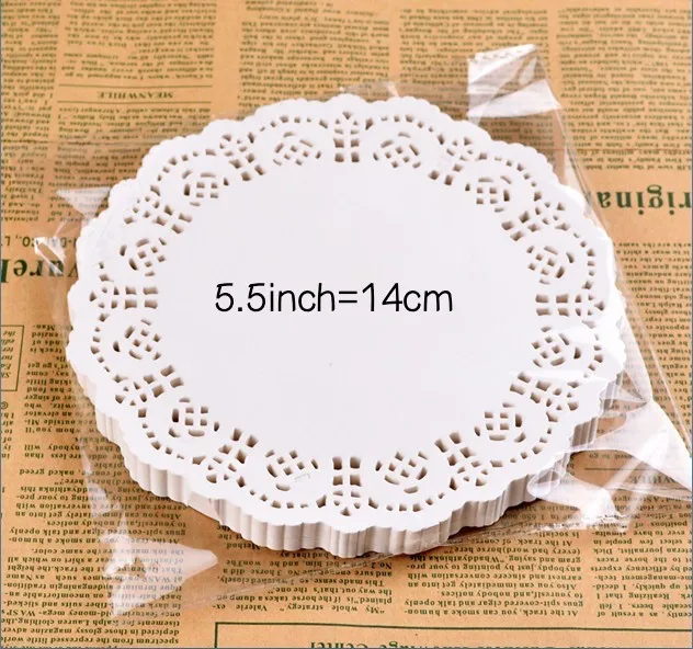 5.5" Inch Round White Paper Lace Doilies Cake Wedding Decoration 100pcs Inch Round White Paper Lace Doilies Cake Wedding Decoration
