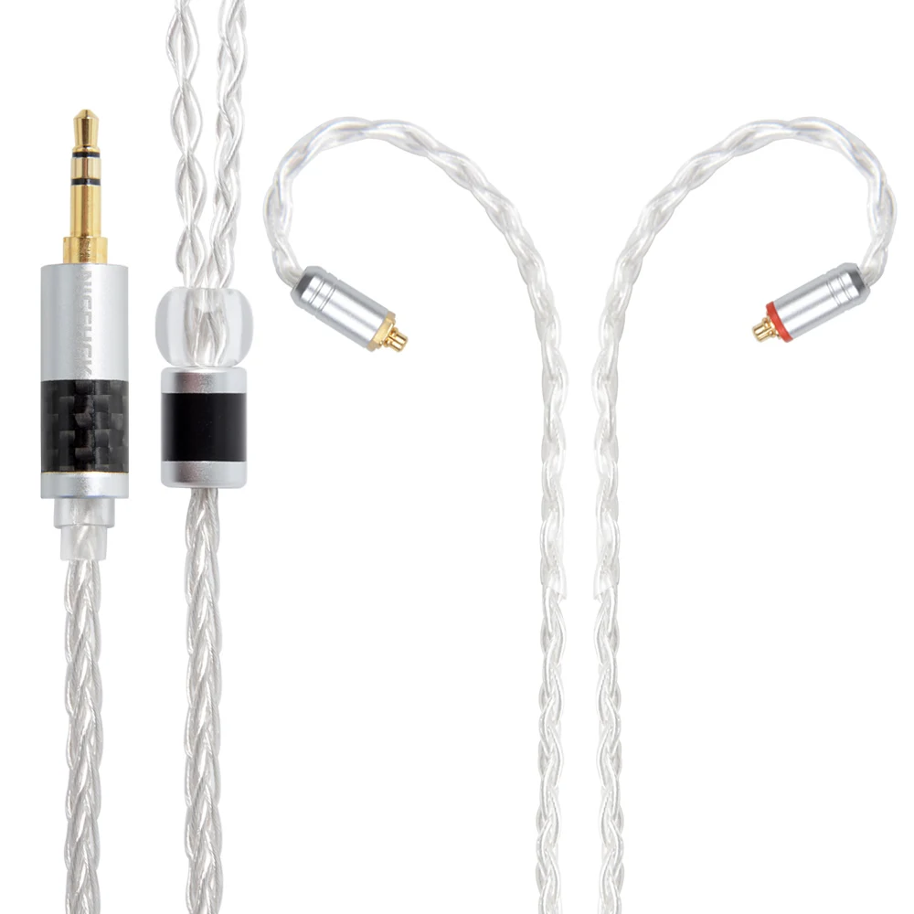 NICEHCK 8 Cores Pure Silver Cable 3.5/2.5/4.4mm