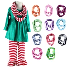 Детский хлопковый шарф в полоску для мальчиков и девочек, шарф с кольцом, унисекс, Зимний вязаный шарф с воротником