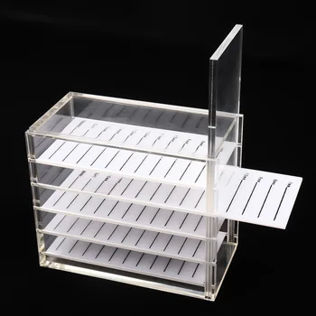 

5 Layers False Eyelashes Storage Box Acrylic Pallet Lash Holder For Eyelash Extension Individual lash Volume Display Stand Tools