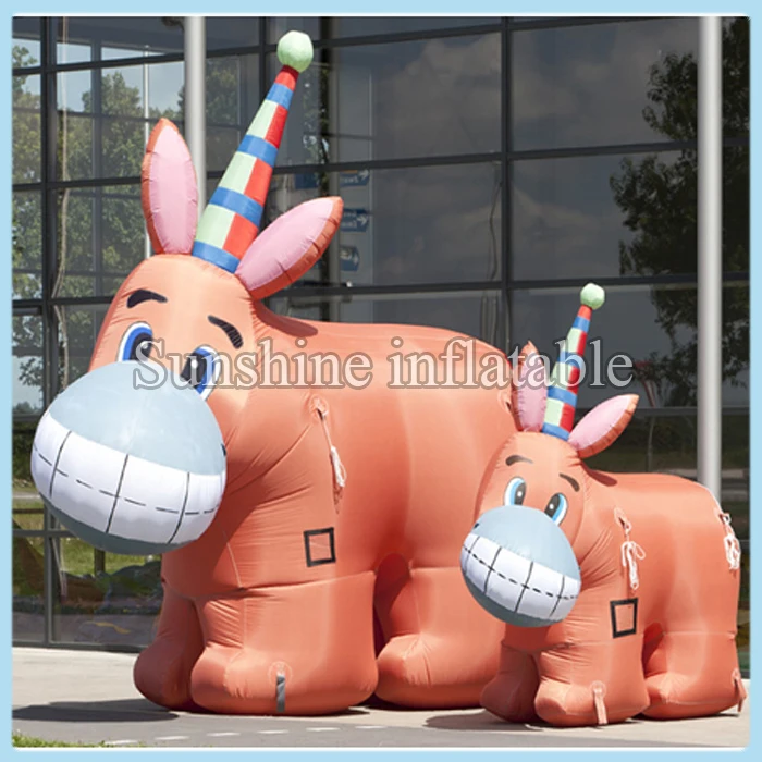 

Customized durable oxford giant inflatable dunkey funny inflatable animal for events advertising