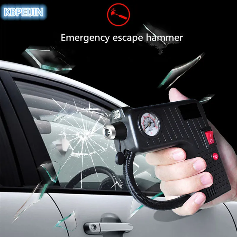 

Tire Inflator DC 12V Car Portable Air Compressor Pump Distress signal lamp for Dodge charger journey challenger ram Accessories