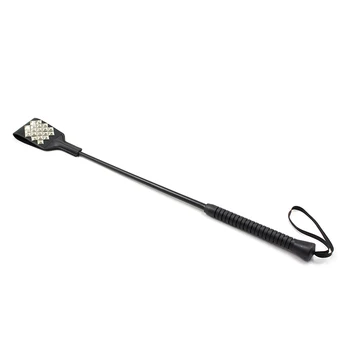 53CM Rivets Paddle Whip PU Leather Sex Whip Flogger Riding Crop Whip Aids Spanking BDSM Paddle Whip Sex Products For Couples 4