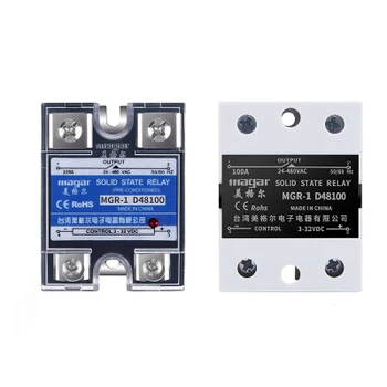 

SSR Solid State Relay Single Phase 24V DC Control AC 220V100A