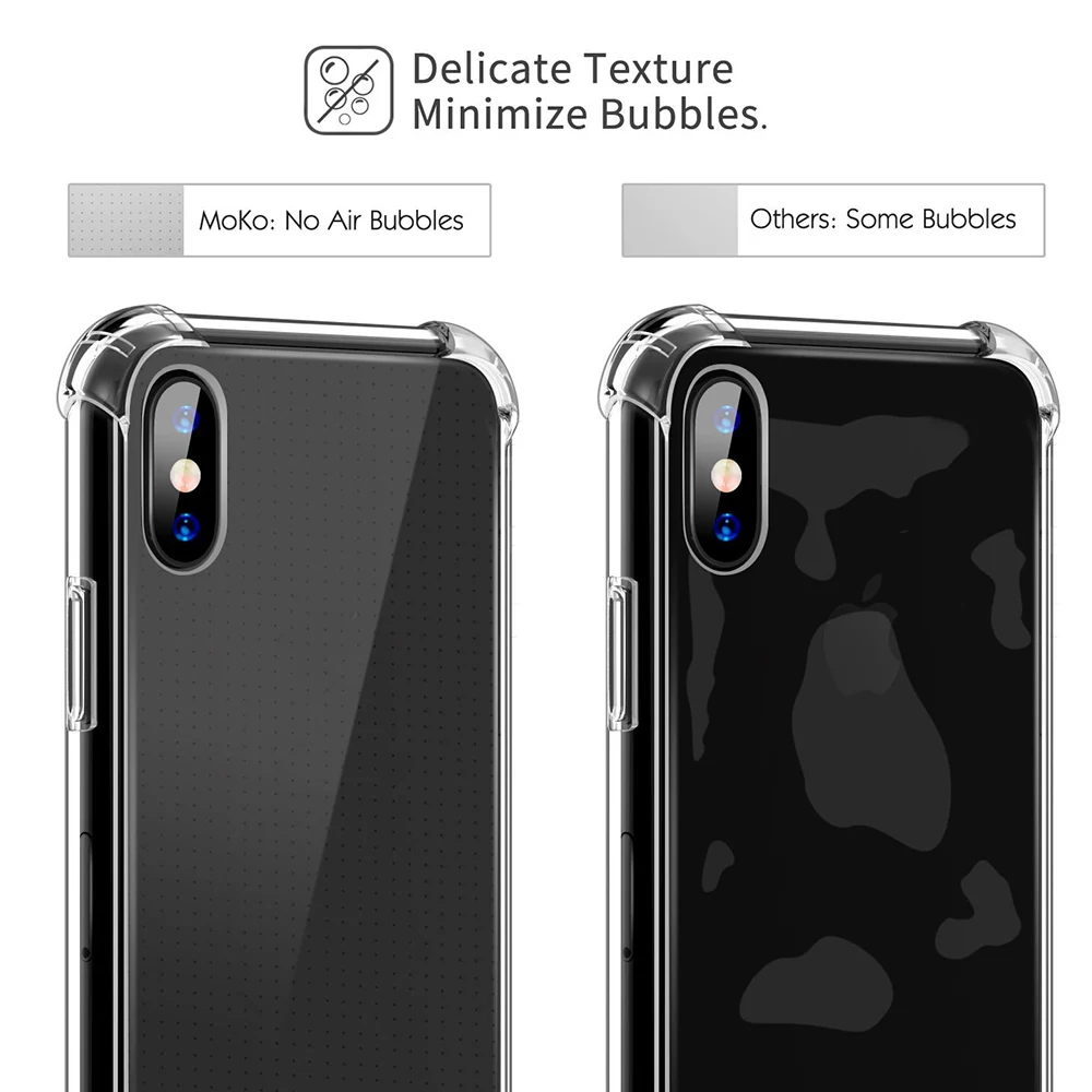 Ультратонкий Мягкий чехол из ТПУ для iPhone X 6 6S Plus 7 8 прозрачный противоударный