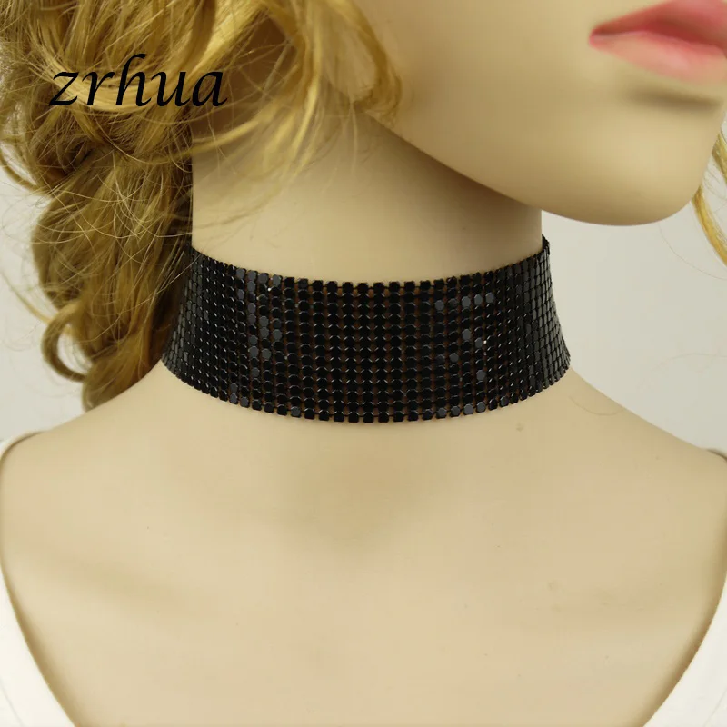 ZRHUA New Statement Trendy Jewelry Choker Multi Layer Necklace Gift for Women Boho Layering Chokers Chockers girls Wholesale