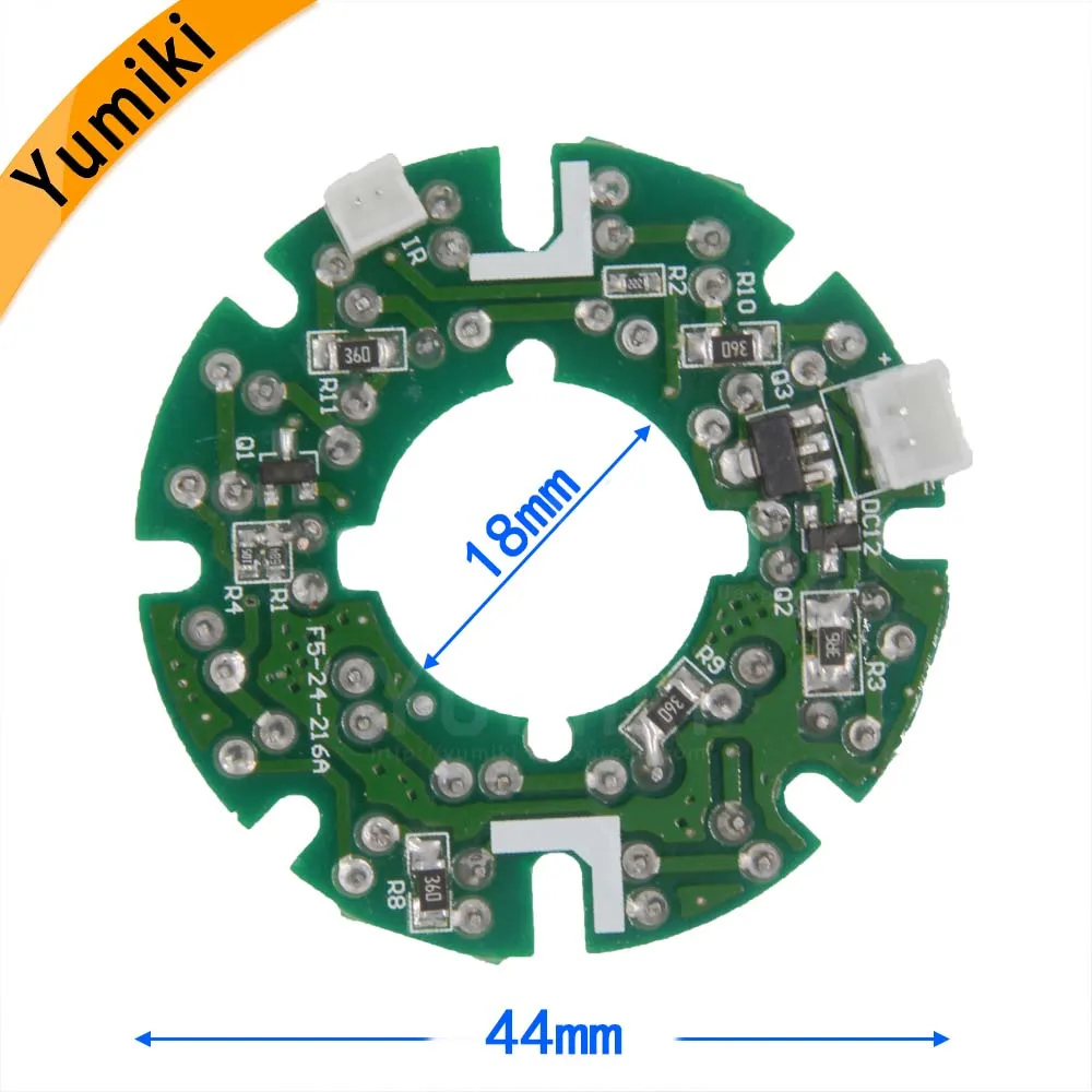 Yumiki инфракрасный 24x5 ИК светодиодный щит для камер видеонаблюдения ночного видения(диаметр 44 мм