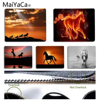 

MaiYaCa Cool Horses Customized laptop Gaming mouse pad Size for 18X22CM Speed Version Gaming Mousepads